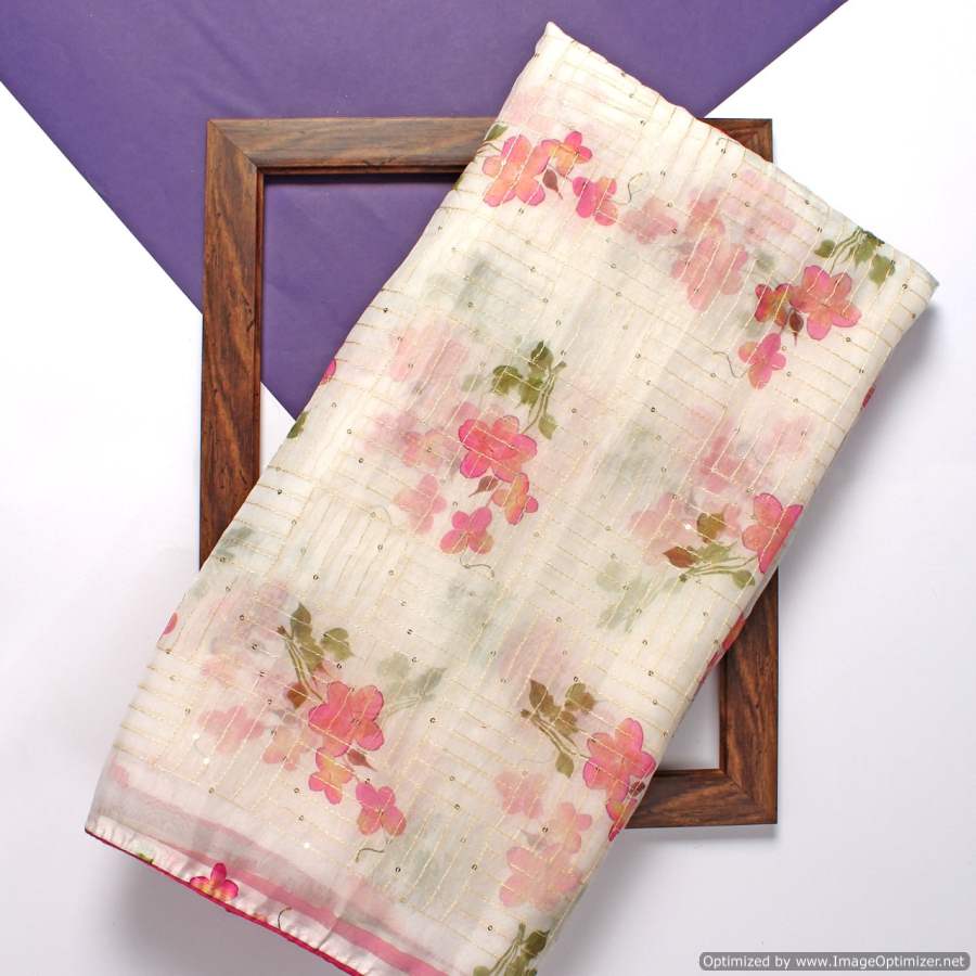 Ynf Maverick Fancy Party Wear Printed Organza Silk Latest Saree Collection